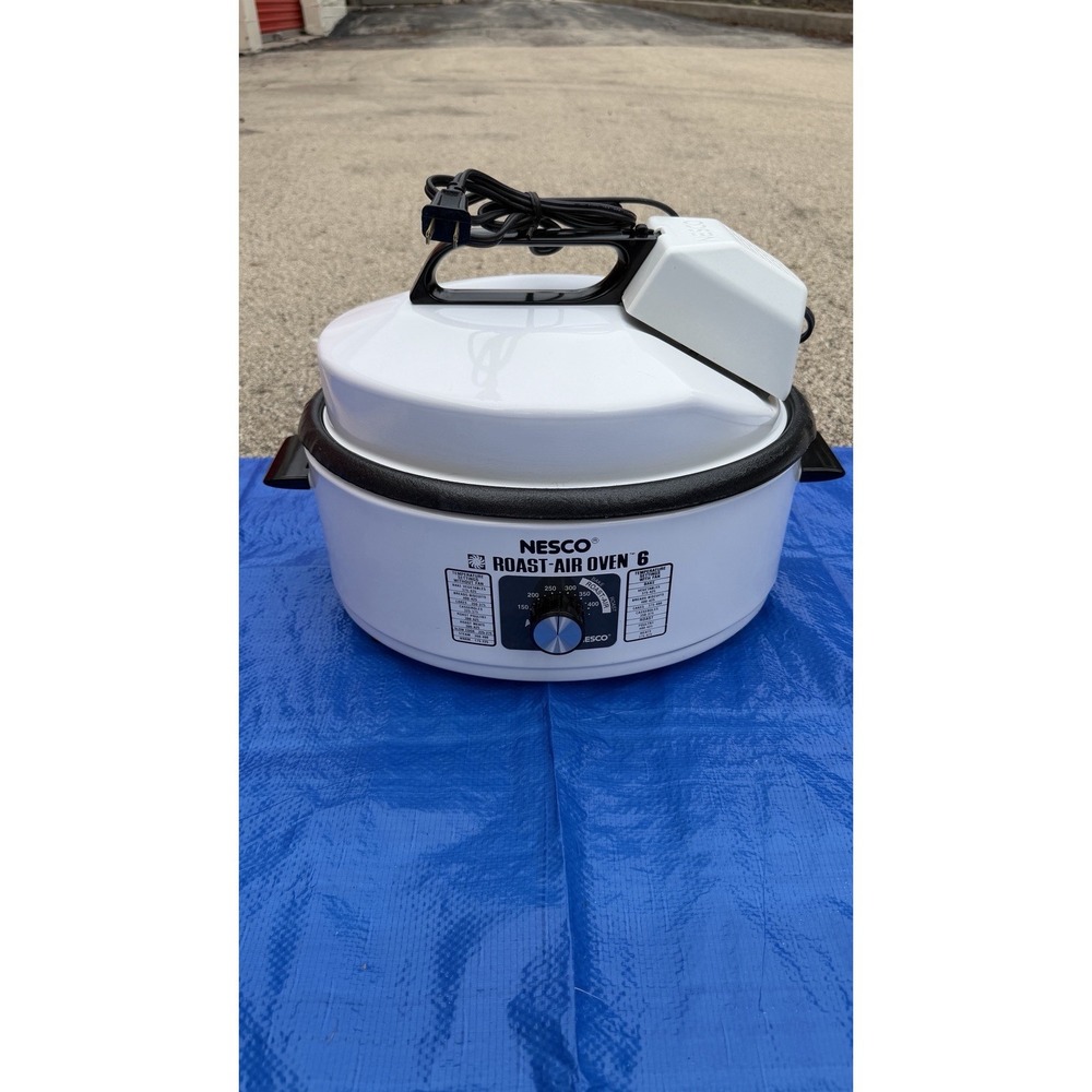 Nesco 6 Qt Roast-Air Oven Convection Roaster White Complete